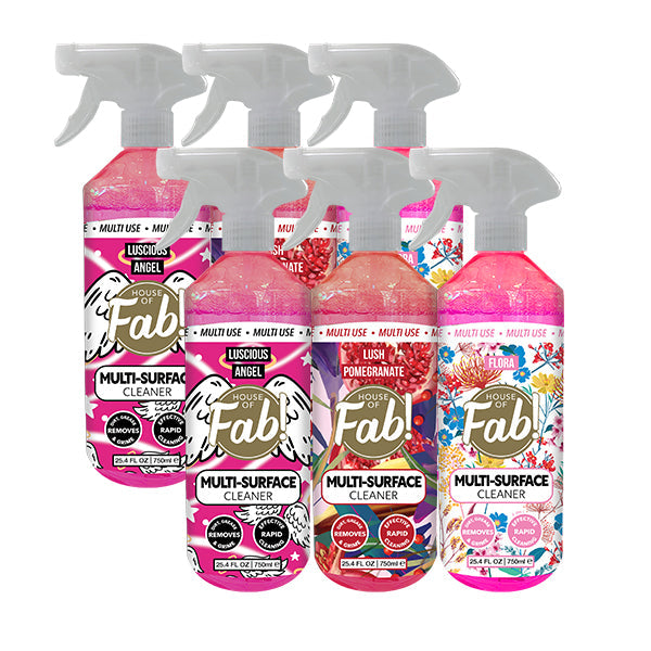 House of Fab Multi-Surface Cleaner Spray Designer 25.4 FL OZ 6 Pack