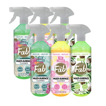 House of Fab Multi-Surface Cleaner Spray Sweet 25.4 FL OZ 6 Pack